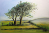 Windflchter am Sommerdeich | Pastell 30 x 20 cm